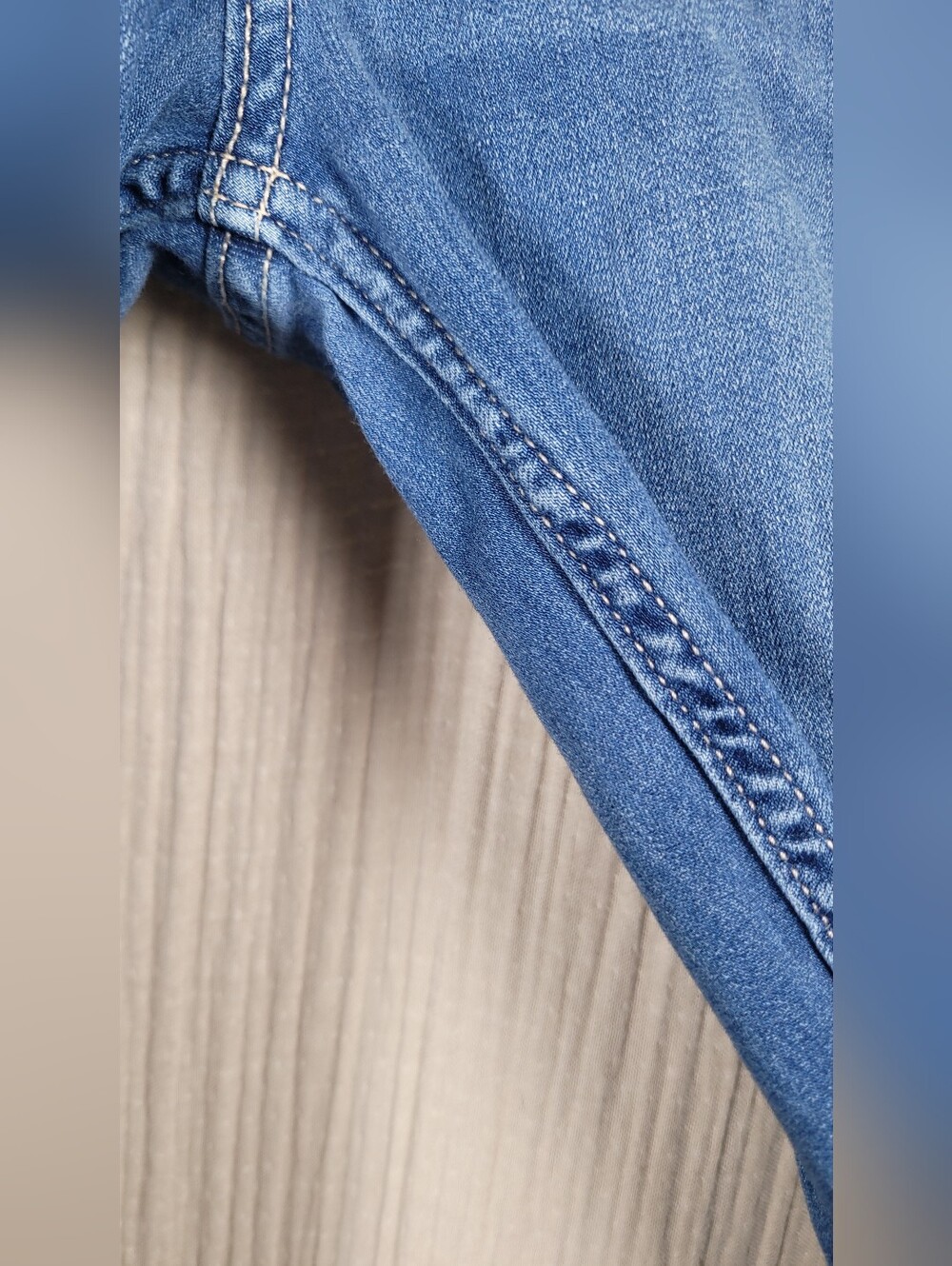 Hollister Low Rise Jean Leggings Classic Blue Distressed Skinny Jeans - 7R 28 - Picture 9 of 16